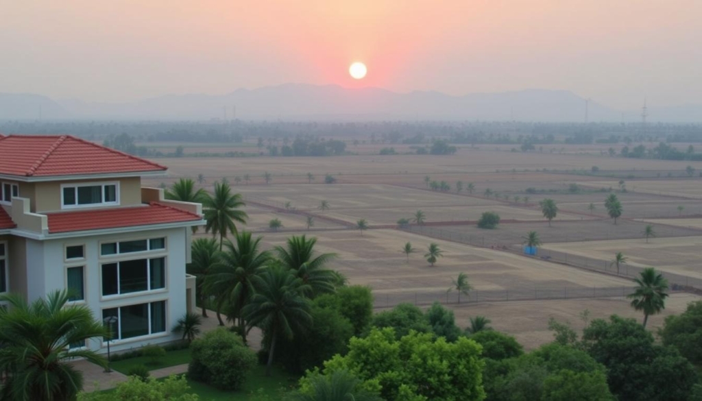 Plots and villa